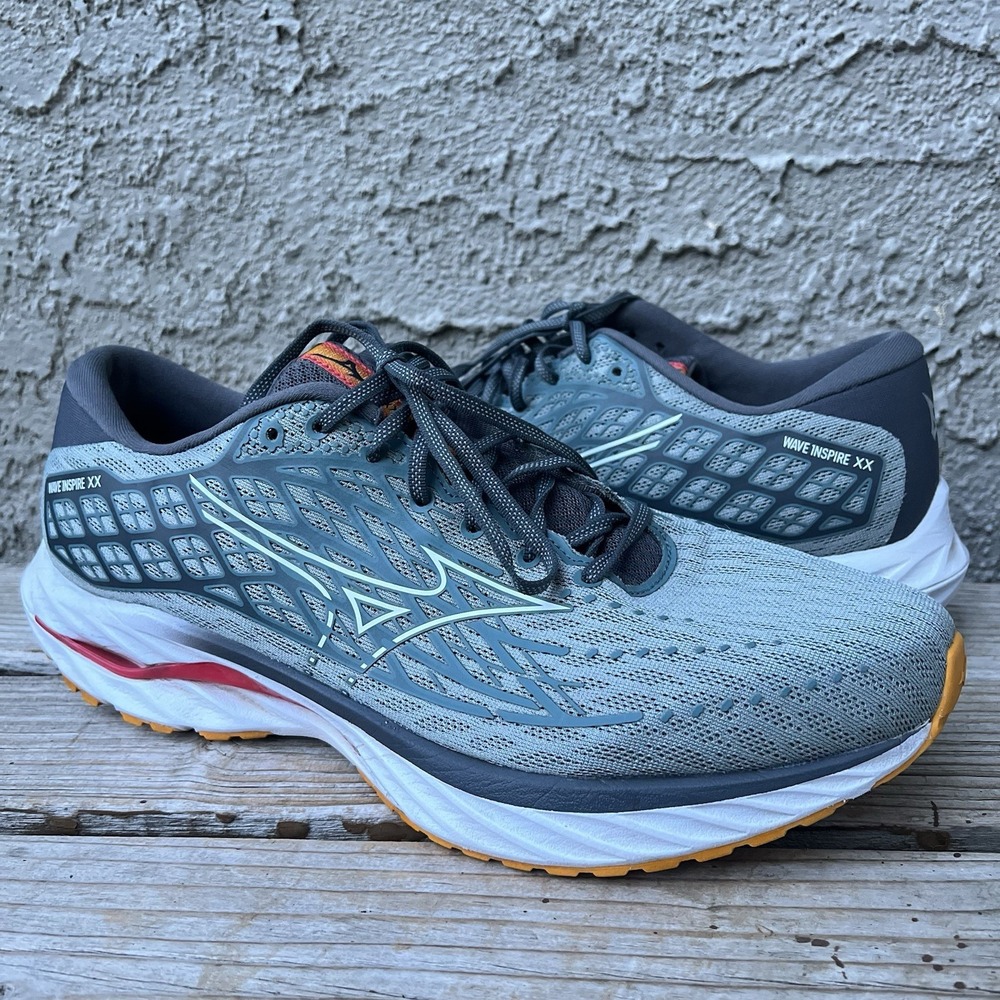 Mizuno Wave Shoes Men Size 14 Inspire 20 Gray Running Sneakers